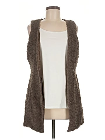 Blue Bird Faux Fur Vest (view 1)