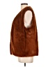 Stella & Dot 100% Polyester Brown Faux Fur Vest Size L - photo 5