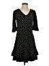 CeCe Polka Dots Black Casual Dress Size XS - photo 1