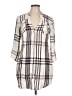 Guess 100% Rayon Ivory 3/4 Sleeve Button-Down Shirt Size L - photo 1