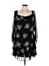 Aqua 100% Polyester Black 3/4 Sleeve Blouse Size L - photo 1