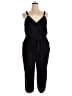 Jennifer Lopez Solid Black Jumpsuit Size XL - photo 1
