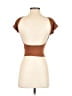 Shein Brown Short Sleeve Turtleneck Size 2 - photo 2