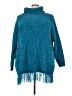 Roaman's 100% Polyester Teal Poncho Size 30 (3X) - photo 1