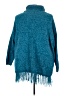 Roaman's 100% Polyester Teal Poncho Size 30 (3X) - photo 2