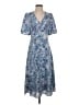 BCBGeneration Floral Blue Casual Dress Size S - photo 1