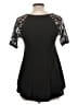 Monteau Black Short Sleeve Top Size L - photo 2
