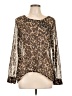 Flutterbye 100% Polyester Brown Long Sleeve T-Shirt Size L - photo 1