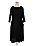 Taylor Solid Black Casual Dress Size 16W - photo 1