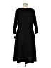 Taylor Solid Black Casual Dress Size 16W - photo 2