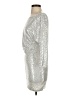 Shein 100% Polyester Metallic Silver Cocktail Dress Size 2 - photo 5