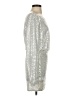 Shein 100% Polyester Metallic Silver Cocktail Dress Size 2 - photo 4
