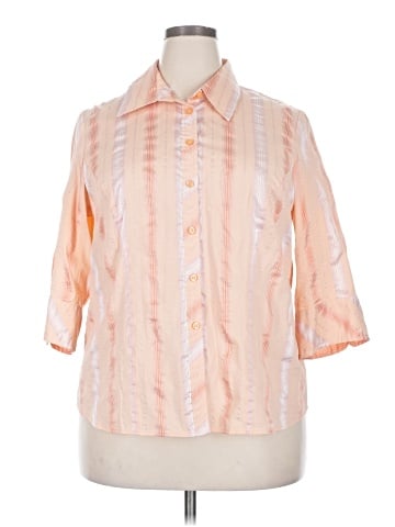 Lane Bryant 3/4 Sleeve Button-Down Shirt (view 1)