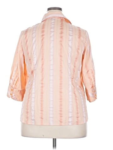 Lane Bryant 3/4 Sleeve Button-Down Shirt (view 2)