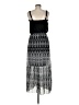 Faded Glory 100% Polyester Graphic Black Casual Dress Size M - photo 2