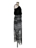 Faded Glory 100% Polyester Graphic Black Casual Dress Size M - photo 4