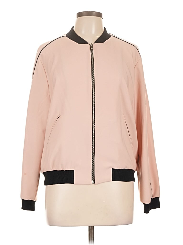 Pre-owned Zara Basic Track Jacket In Pink