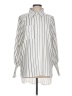 Unbranded 100% Polyester Stripes Ivory 3/4 Sleeve Blouse Size L - photo 1