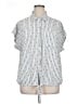 Torrid 100% Polyester Stripes Silver Short Sleeve Blouse Size 1X Plus (1) - photo 1