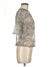 Trafaluc by Zara Silver Short Sleeve Top Size S - photo 4