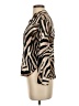 Zara 100% Viscose Animal Print Brown 3/4 Sleeve Blouse Size XS - photo 5