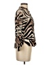 Zara 100% Viscose Animal Print Brown 3/4 Sleeve Blouse Size XS - photo 4