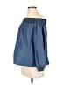 Gap - Maternity 100% Lyocell Blue 3/4 Sleeve Top Size S - photo 1