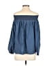 Gap - Maternity 100% Lyocell Blue 3/4 Sleeve Top Size S - photo 2