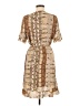 Dex 100% Polyester Paisley Tan Casual Dress Size M - photo 2