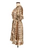 Dex 100% Polyester Paisley Tan Casual Dress Size M - photo 5