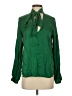 Gap 100% Rayon Green Long Sleeve Blouse Size S - photo 1