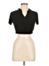 Shein Black Short Sleeve Turtleneck Size M - photo 1