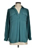 Ann Taylor 100% Polyester Teal 3/4 Sleeve Blouse Size M (petite) - photo 1