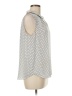 Violet & Claire 100% Polyester Polka Dots White Sleeveless Blouse Size M - photo 4