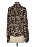 Saylor 100% Polyester Animal Print Brown Long Sleeve Blouse Size S - photo 2