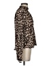 Saylor 100% Polyester Animal Print Brown Long Sleeve Blouse Size S - photo 4