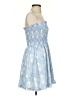 Shein 100% Polyester Paisley Blue Cocktail Dress Size XS - photo 4