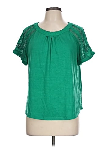 Skies Are Blue Short Sleeve Blouse (view 1)