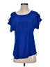 Express Outlet Blue Short Sleeve Blouse Size XS - photo 1