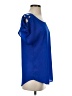 Express Outlet Blue Short Sleeve Blouse Size XS - photo 4