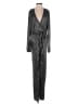 Assorted Brands 100% Polyester Metallic Silver Jumpsuit Size XS - photo 1