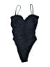 Unbranded Solid Black One Piece Swimsuit Size XXS (estimated) - photo 1