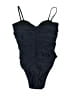 Unbranded Solid Black One Piece Swimsuit Size XXS (estimated) - photo 2