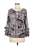 Alfani Gray 3/4 Sleeve Blouse Size M - photo 1