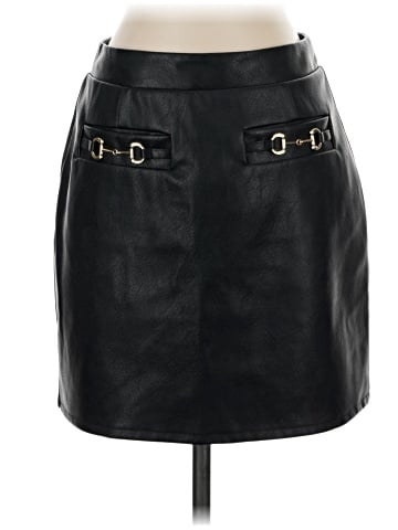 7 For All Mankind Faux Leather Skirt (view 1)