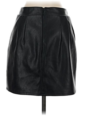 7 For All Mankind Faux Leather Skirt (view 2)