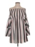 Shein 100% Polyester Stripes Gray Casual Dress Size S - photo 1