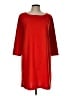H&M Solid Red Casual Dress Size L - photo 1