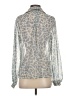 CAbi 100% Polyester Animal Print Silver Long Sleeve Blouse Size XS - photo 2