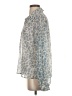 CAbi 100% Polyester Animal Print Silver Long Sleeve Blouse Size XS - photo 5
